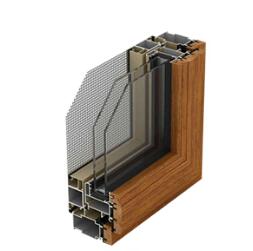 Aluminum composite wood windows and doors